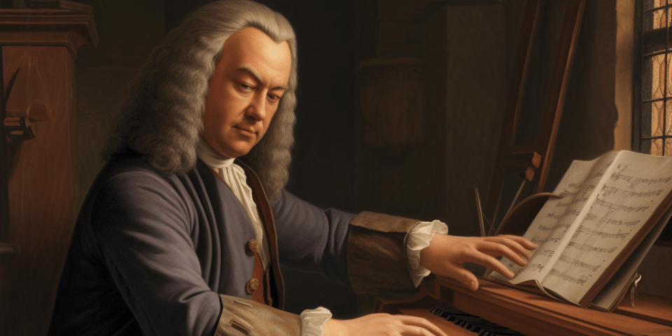 Johan Sebastian Bach componiendo e1714928109224